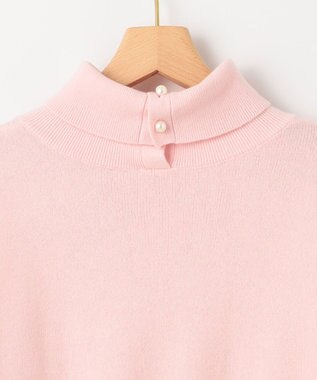 組曲 L 【2WAY・WEB限定】ウールカシミヤミックス ハイネックニット ピンク系