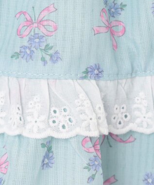 ANY KIDS フラワー×リボン スカパン ミント