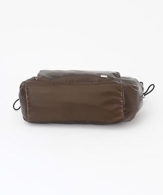 LA BAGAGERIE メタリックドロストポケット　ミニショルダーバッグ チョコ