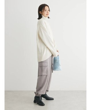 Green Parks ・Ｐｅｔｉｔ　Ｆｌｅｕｒ　タートルバックスリットニット Off White