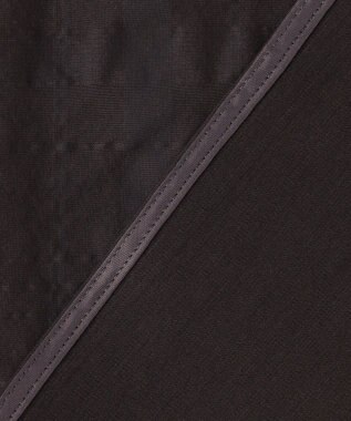 23区 【先行予約】シアーチェックレイヤード スリーブレス Tブラウス ダークブラウン系