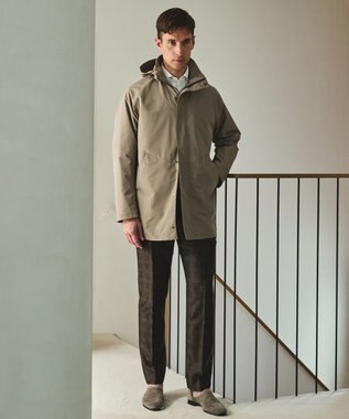 GOTAIRIKU ダウンライナー装着可【仕事で着用可】メランジシャンブレー スプリングブルゾン(26年モデル) ベージュ系