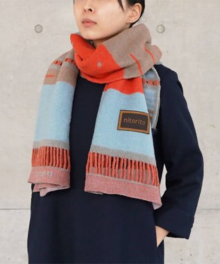 nitorito 【UNISEX】window ストール blue