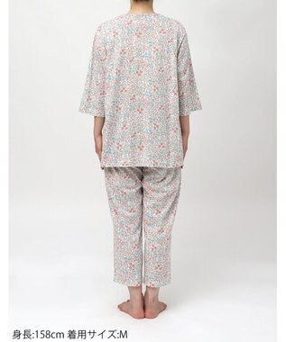 Wing パジャマ 綿100%(本体) 天竺素材 7分袖 長袖 8分丈 レディース EP8044 ウイング／ワコール ピンク