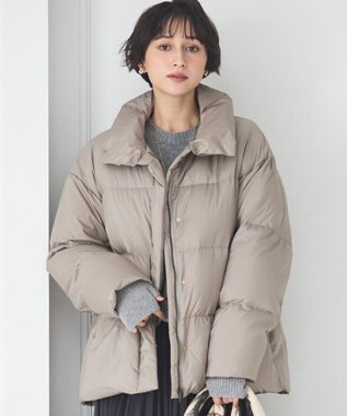 23区 【Oggi掲載】シレータフタ ハイネック ショート ダウンコート