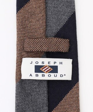 JOSEPH ABBOUD 【イタリア素材・日本製】ワイドレジメンタル ネクタイ ネイビー系2
