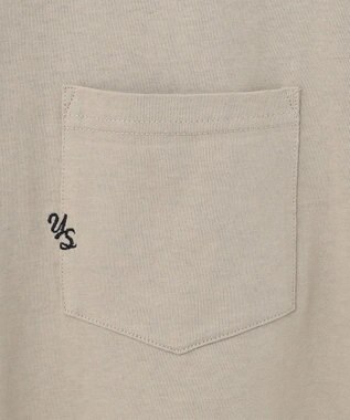 J.PRESS YORK STREET 【UNISEX】刺繍ポケットＴシャツ ベージュ系