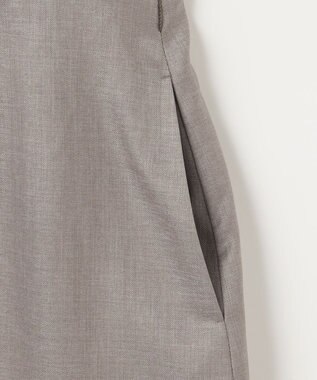 J.PRESS LADIES L OXIJEWEL ストレッチ ワンピース グレー系