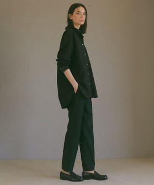 23区 【23区 | 5525gallery】ウールストレッチ スティック パンツ ブラック系