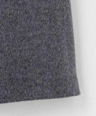 J.PRESS LADIES L ウールナイロンリバー ダブル テーラード コート ミディアムグレー系