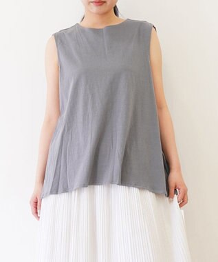 TOQUE 〈大草直子さんアドバイザー〉 【天然素材】タンギス コットン天竺ノースリーブ