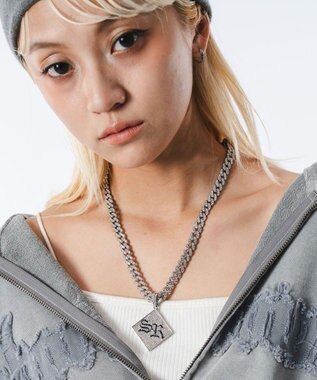 WEGO Mモチーフラインストーンネックレス 柄4