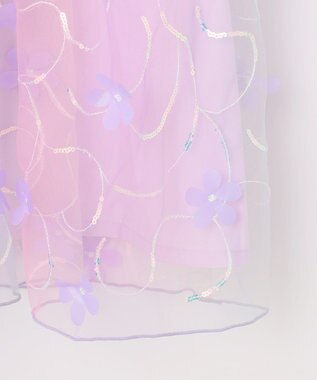 ANY KIDS フラワーチュール ドッキングワンピース レインボー