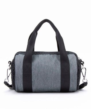 LeSportsac DENIM ROLL BAG/ブラックデニム/ブラックシェルパ ブラックデニム/ブラックシェルパ