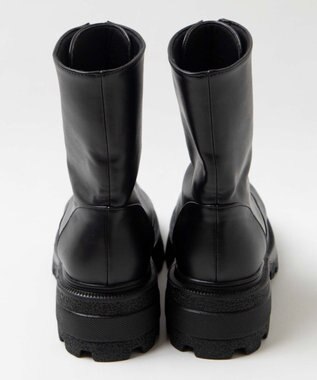 WEGO フロントZIPショートブーツ ブラック