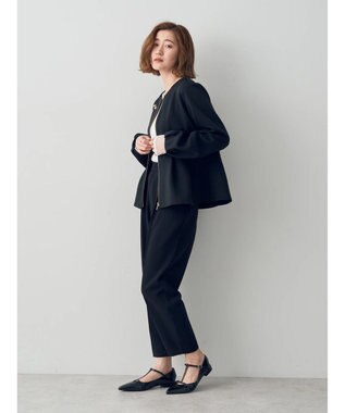 YECCA VECCA タックテーパードパンツ② Black