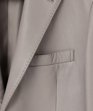 GOTAIRIKU 【24AW新作】シープレザー レザーテーラードジャケット ベージュ系