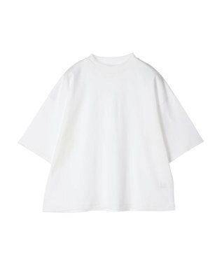 AMERICAN HOLIC モックネック５分袖カットプルオーバー Off White