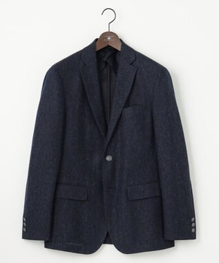 JOSEPH ABBOUD 【JAPANファブリック/ジャージー素材/軽量】ムリネラッセルブレザー ネイビー系