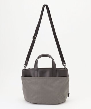 Y'SACCS Polka Dots　タックラウンド2WAYミドルトート グレー