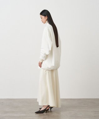 ATON ROYAL FLEECE | フレアスカート OFF WHITE