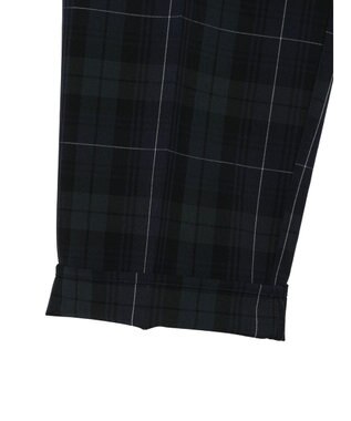 Green Parks きれいシルエットチェックパンツ Glen Check