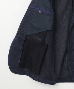 JOSEPH ABBOUD 【JAPANファブリック/ジャージー素材/軽量】ムリネラッセルブレザー ネイビー系