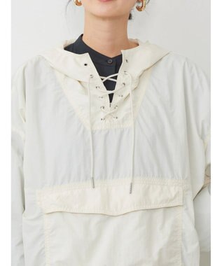 AMERICAN HOLIC ポケッタブル撥水加工アノラックパーカー Ivory