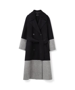 JOSEPH ダブルフェイスカラーブロック　ダブルブレステッドコート