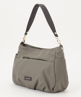 LA BAGAGERIE タック2WAYショルダーバッグ グレージュ