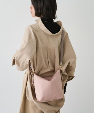 russet ナイロンジャガード2WAYミニショルダーバッグ(CE-1627) BeigePink