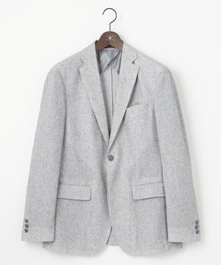 JOSEPH ABBOUD 【JAPANファブリック/ジャージー素材/軽量】ムリネラッセルブレザー ライトグレー系