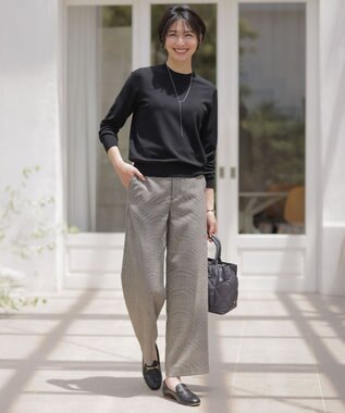 J.PRESS LADIES コンビチェーン ラリエット ネックレス ゴールド×シルバー系