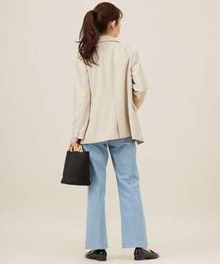 ANY SIS S 【洗える】褒めらレディテーラード ジャケット ライトベージュ