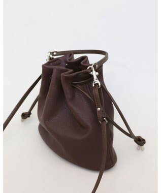 MORROW by thank JABA W COW LEATHER ハンドバッグ ダークブラウン