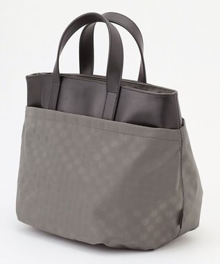 Y'SACCS Polka Dots　タックラウンド2WAYミドルトート グレー