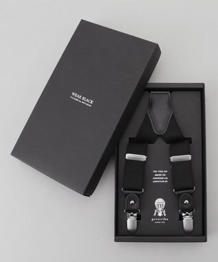 GOTAIRIKU 【WEAR BLACK】日本製 フォーマル用 サスペンダー ブラック系