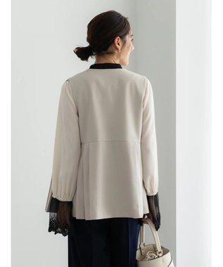 Te chichi 【セレモニーアイテム】サイドプリーツペプラムジレ（セットアップ可） ベージュ