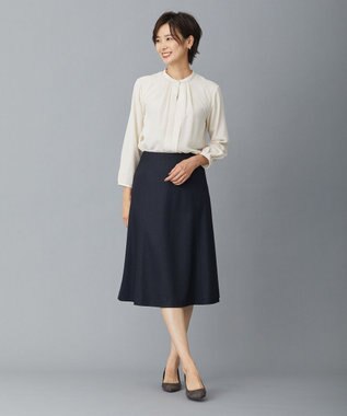 J.PRESS LADIES アクアレジェンドウールジャージー スカート ネイビー系