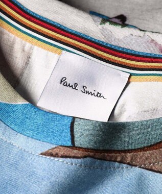 Paul Smith River CollageプリントTシャツ グレイッシュブルー