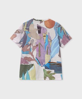 Paul Smith River CollageプリントTシャツ グレイッシュブルー