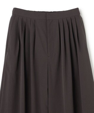 uncrave クールタッチカラータイプライター ワイドパンツ ダークブラウン