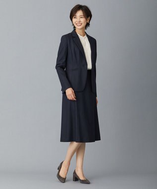 J.PRESS LADIES アクアレジェンドウールジャージー スカート ネイビー系