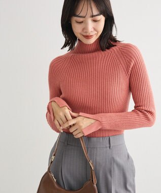 Green Parks ・Ｐｅｔｉｔ　Ｆｌｅｕｒ　ボトルネックリブニット Pink