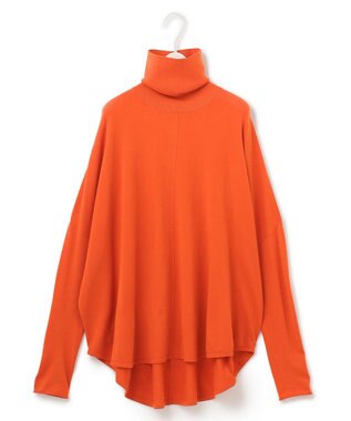 ICB 【洗える】ヴィスコースワイド ハイネックプルオーバー シナバー系