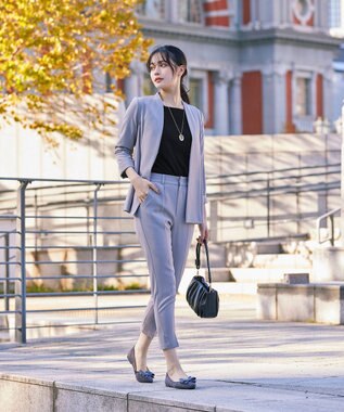 Tiaclasse 【洗える】スクエアネックリブ編みニットトップス ブラック