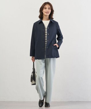 J.PRESS LADIES L Springピーチ セミワイド パンツ スモーキーミント系