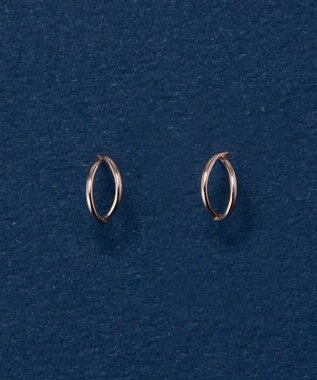 Phoebe 【K10】ダブルハーフプープピアス　ローズゴールド ローズゴールド