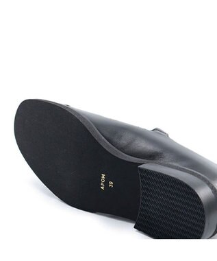 APOM イタリアンカーフ Tストラップシューズ 30 ブラック