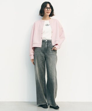 UNFILO BEAUTY FORM-T cotton ロゴ フレンチスリーブ Tシャツ オフ②